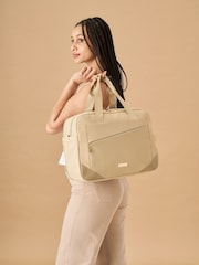 Cabin Max Cream Manhattan Holdall – Underseat Cabin Travel Bag 40x30x20 - Image 1 of 6
