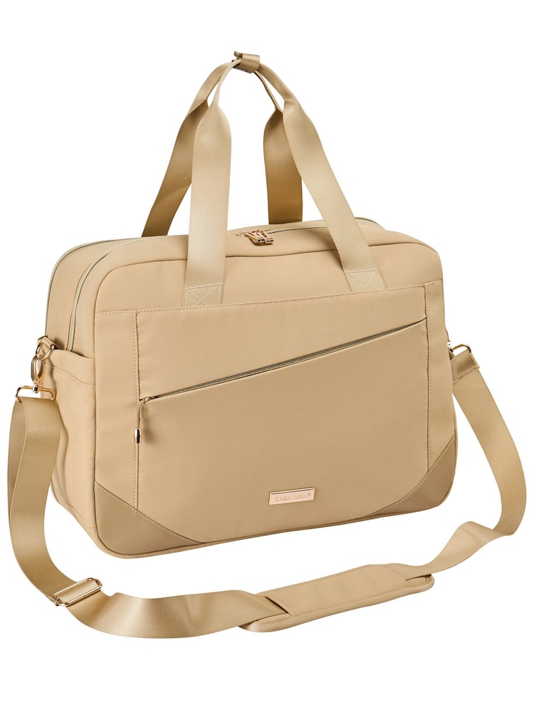 Cabin Max Cream Manhattan Holdall – Underseat Cabin Travel Bag 40x30x20 - Image 6 of 6 Cabin Max Cream Manhattan Holdall – Underseat Cabin Travel Bag 40x30x20 - Image 6 of 6