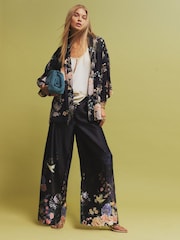 River Island Black Floral Print Kimono - Image 3 of 4