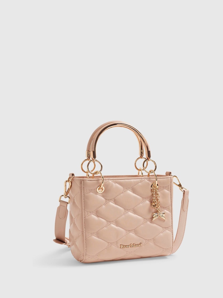 River Island Bow Quilted Tote Bag - Bild 2 von 6