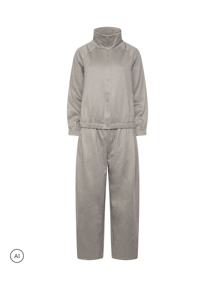 PixieGirl Petite Grey Brushed Funnel Neck Hoodie & Joggers Set - Image 1 of 2 PixieGirl Petite Grey Brushed Funnel Neck Hoodie & Joggers Set - Image 1 of 2