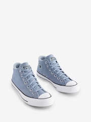 رمادي/أبيض - حذاء رياضة متوسط الطول Malden Street من Converse - صورة 3 من 11