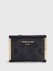 River Island Quilted Monogram Fold-Out Purse - Imagen 1 de 5