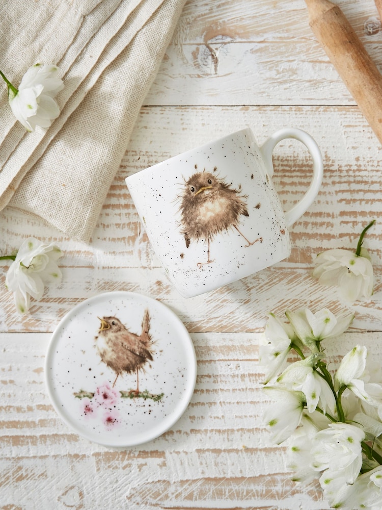 Royal Worcester Wrendale Fly the Nest Mug & Coaster - Image 1 of 6 Royal Worcester Wrendale Fly the Nest Mug & Coaster - Image 1 of 6