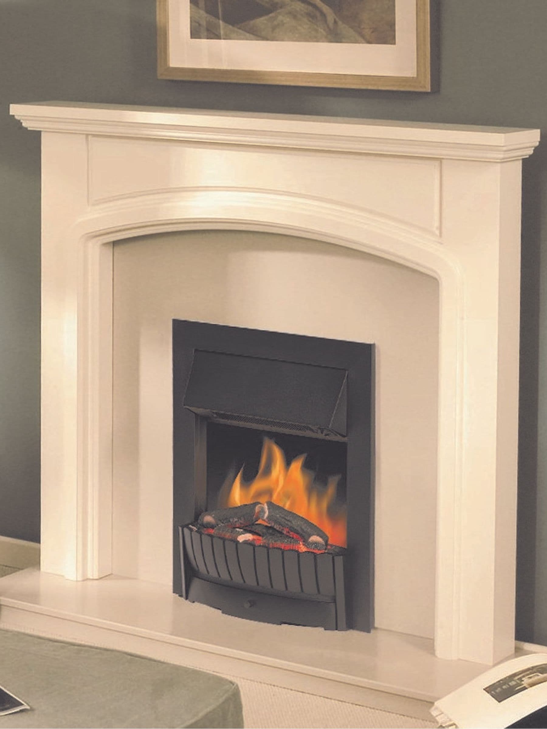 Dimplex Clement Cmt20bl Log Effect Inset Fire - Black - Image 4