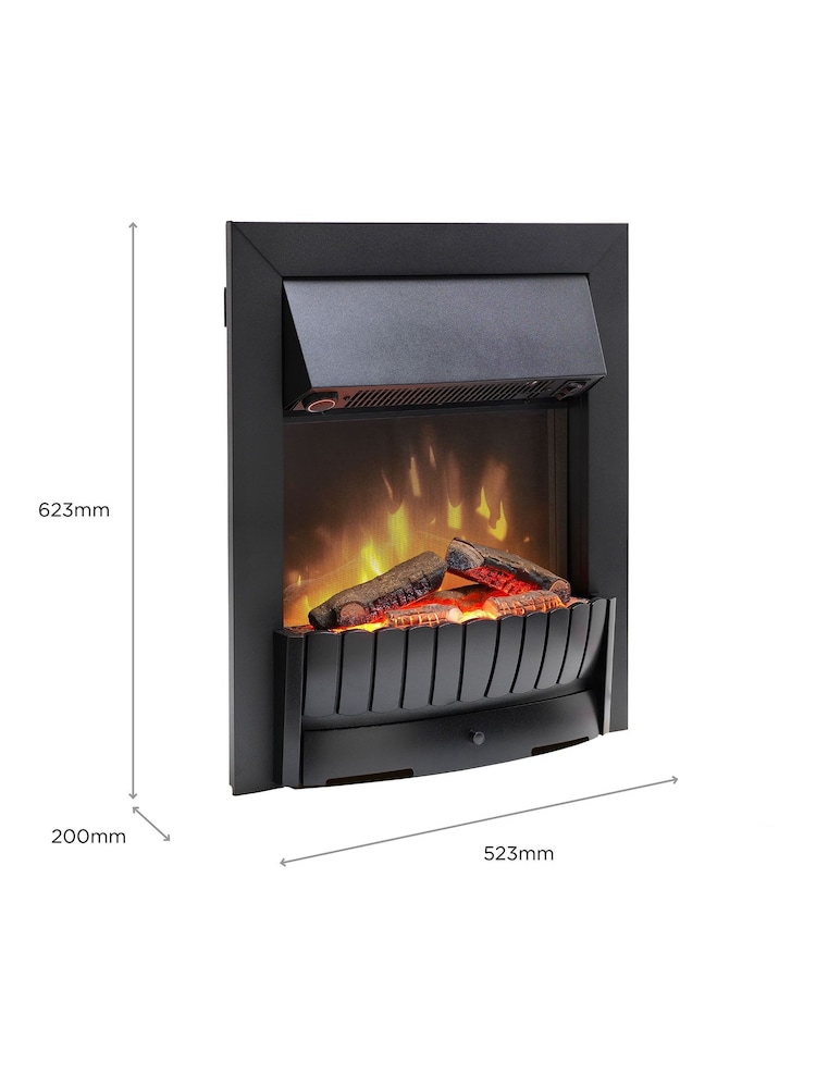 Dimplex Black Clement Electric Optiflame Inset Fire - Image 6 of 6