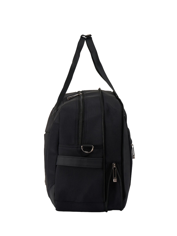 Cabin Max Black Manhattan Holdall – Underseat Cabin Travel Bag 40x30x20 - Image 6 of 6 Cabin Max Black Manhattan Holdall – Underseat Cabin Travel Bag 40x30x20 - Image 6 of 6