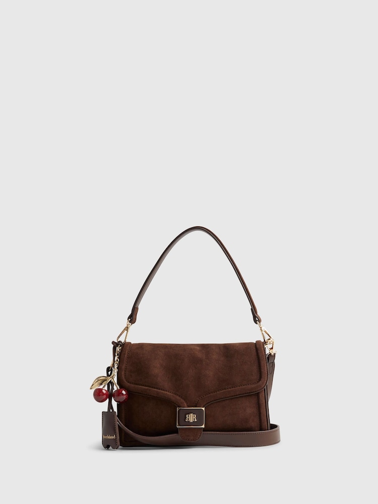 River Island Brown Tab Front Slouchy Shoulder Bag - Image 2 of 6 River Island Brown Tab Front Slouchy Shoulder Bag - Image 2 of 6