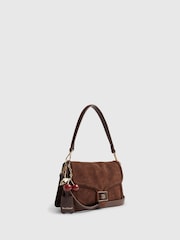 River Island Brown Tab Front Slouchy Shoulder Bag - Image 3 of 6