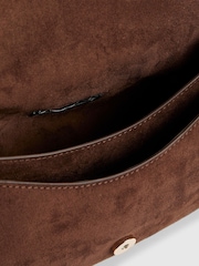 River Island Brown Tab Front Slouchy Shoulder Bag - Image 6 of 6
