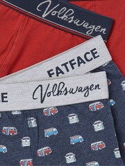 FatFace Blue VW Surf Camper Boxers 2 Pack - Image 2 of 2