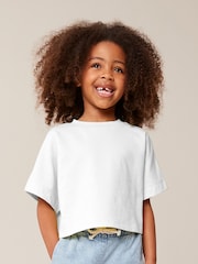 White 100% Cotton Boxy T-Shirt (3-16yrs) - Image 2 of 6