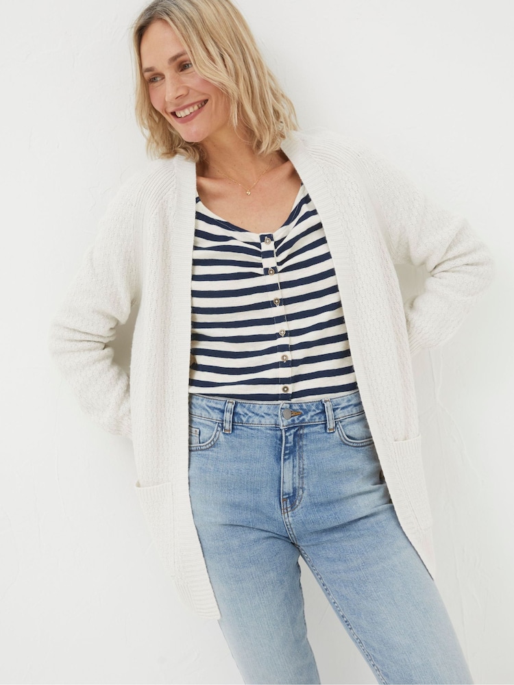 FatFace Natural Edge To Edge Cardigan - Image 1 of 4 FatFace Natural Edge To Edge Cardigan - Image 1 of 4