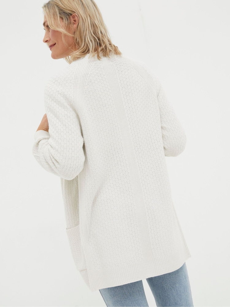FatFace Natural Edge To Edge Cardigan - Image 2 of 4 FatFace Natural Edge To Edge Cardigan - Image 2 of 4