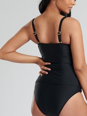 South Beach Black Bandeau Tummy Control Tankini - Image 5 of 5