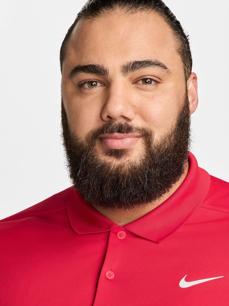 Nike University Red Court Dri-FIT Tennis Polo Shirt - Image 7 of 8