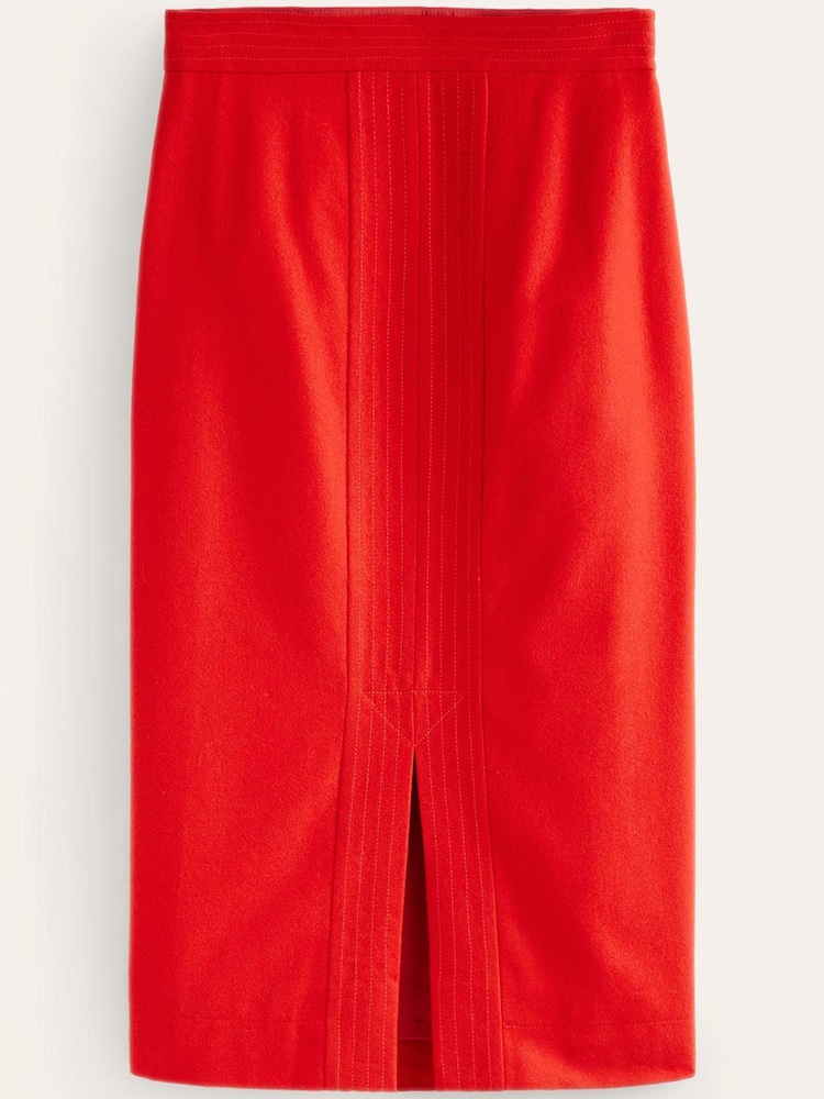 Boden Red Wool Pencil Skirt - Image 5 of 5 Boden Red Wool Pencil Skirt - Image 5 of 5
