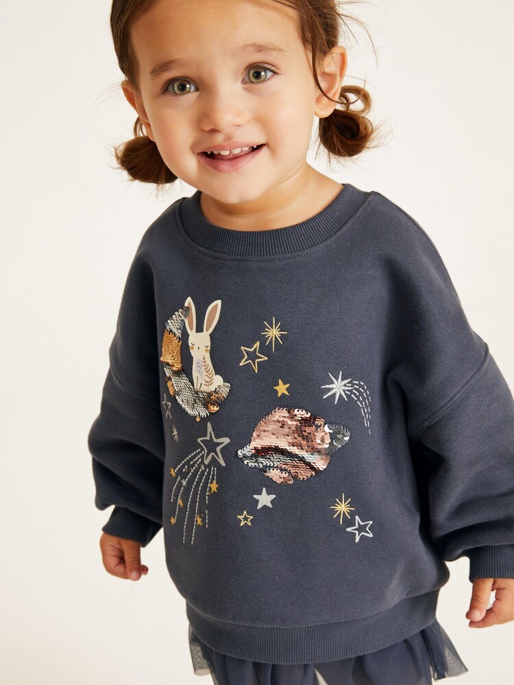 Grey Celestial Sweatshirt (3mths-7yrs) - Image 1 of 7