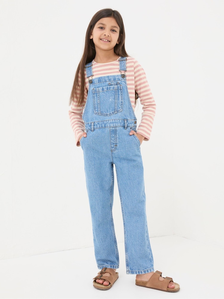 FatFace Blue Darby Denim Dungarees - Image 1 of 4