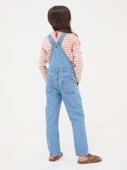FatFace Blue Darby Denim Dungarees - Image 2 of 4