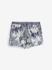 Blue Leaves Cotton Short Sleeve Pyjamas - Image 8 of 9