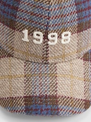 River Island Brown 1998 Check Cap - Image 4 of 5