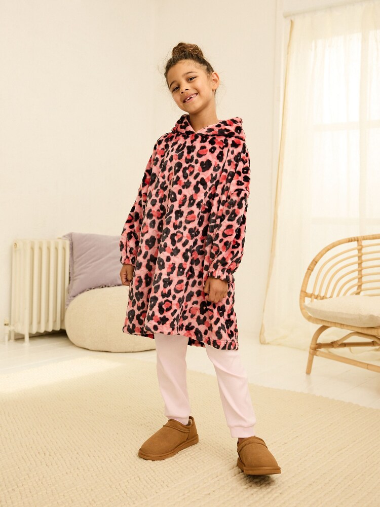 Pink - Kapuzendecke mit Animal Print (3-16 J.) - Bild 1 von 6 Pink - Kapuzendecke mit Animal Print (3-16 J.) - Bild 1 von 6