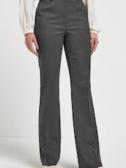 Charcoal Grey Tailored Boot Cut Trousers - Image 1 of 4