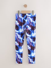 Blue Swirl Long Length Leggings (3-16yrs) - Image 2 of 4