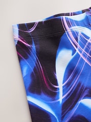Blue Swirl Long Length Leggings (3-16yrs) - Image 3 of 4