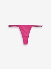 Pink/Purple/Black G-String Microfibre Knickers 5 Pack - Image 2 of 8