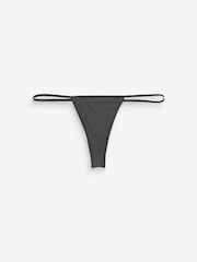 Pink/Purple/Black G-String Microfibre Knickers 5 Pack - Image 3 of 8