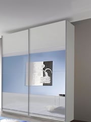 Rauch Grey Courtney Glass and Centre 1.8m Sliding Mirror Semi Fitted Wardrobe - Image 1 of 2