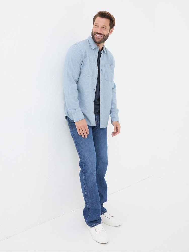 FatFace Stone Wash Blue Bootcut Jeans - Image 3 of 6
