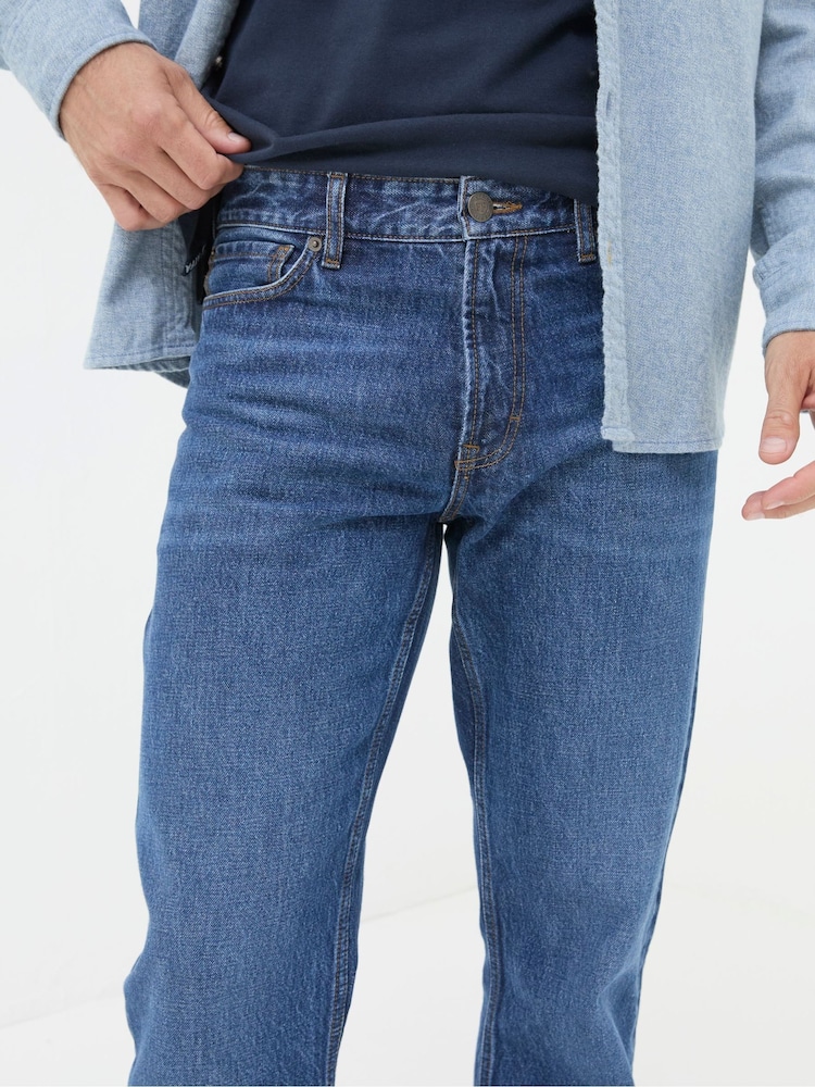 FatFace Stone Wash Blue Bootcut Jeans - Image 5 of 6