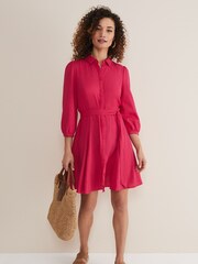 Phase Eight Pink Lucie Shirt Dress - Image 2 of 6