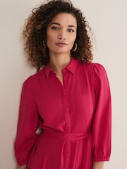 Phase Eight Pink Lucie Shirt Dress - Image 4 of 6