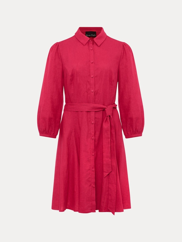 Phase Eight Pink Lucie Shirt Dress - Image 6 of 6