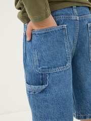 FatFace Blue Carpenter Denim Shorts - Image 5 of 6