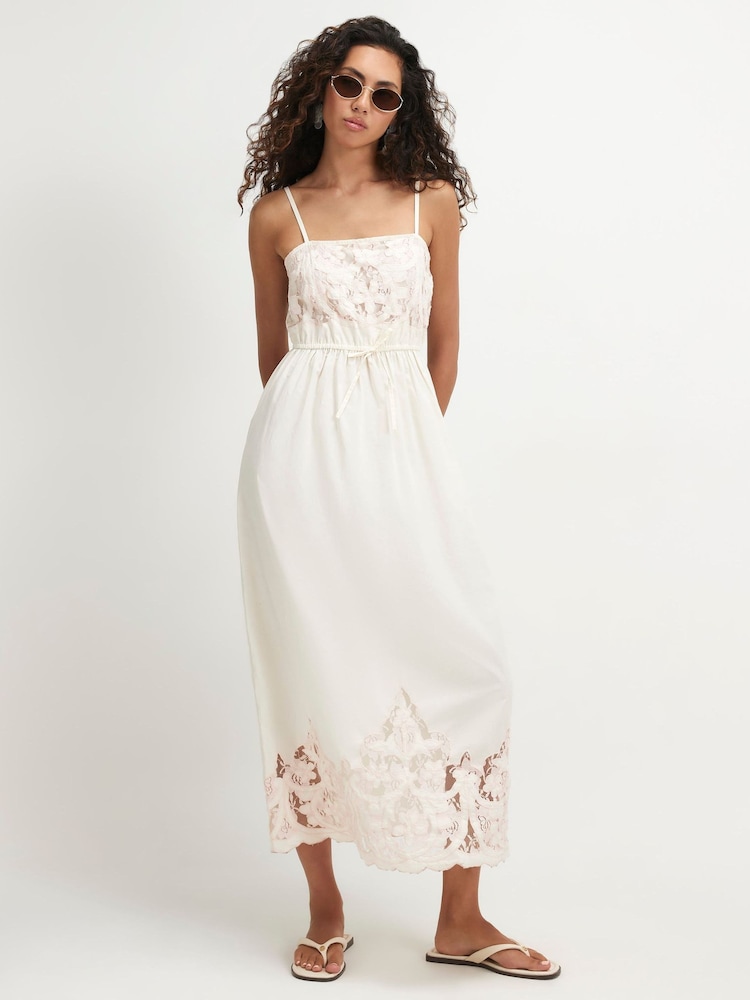 cream lace midi dress Womens River Island Cutwork L (US 12-14) Beginning boutique Glitter Corset Ball Gown dresses for wedding Do Not Bleach Color:Teal/Gold