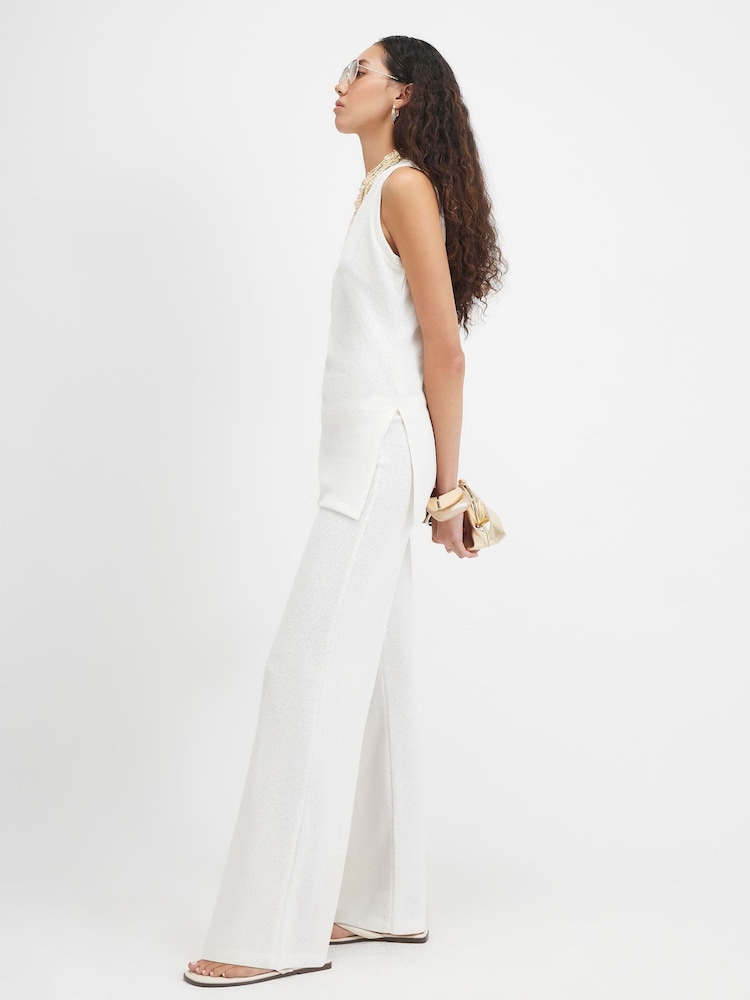 River Island Cream Cut And Sew V-Neck Tunic - Image 4 of 4 River Island Cream Cut And Sew V-Neck Tunic - Image 4 of 4