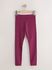 Pink/Lilac/Berry Long Length Leggings 3 Pack (3-16yrs) - Image 4 of 7