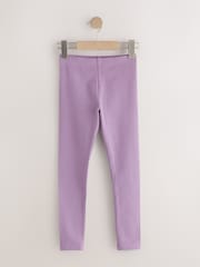 Pink/Lilac/Berry Long Length Leggings 3 Pack (3-16yrs) - Image 5 of 7