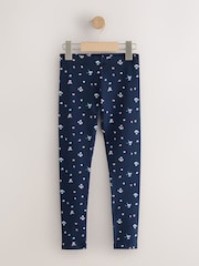 Navy Ditsy Floral Long Length Leggings (3-16yrs) - Image 1 of 4