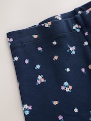 Navy Ditsy Floral Long Length Leggings (3-16yrs) - Image 3 of 4