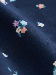 Navy Ditsy Floral Long Length Leggings (3-16yrs) - Image 4 of 4