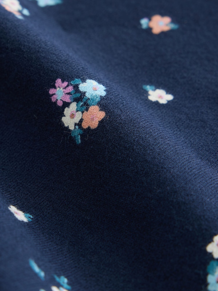 Navy Ditsy Floral Long Length Leggings (3-16yrs) - Image 4 of 4