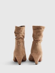 River Island Slouch Cone Heel Ankle Boots - صورة 3 من 5