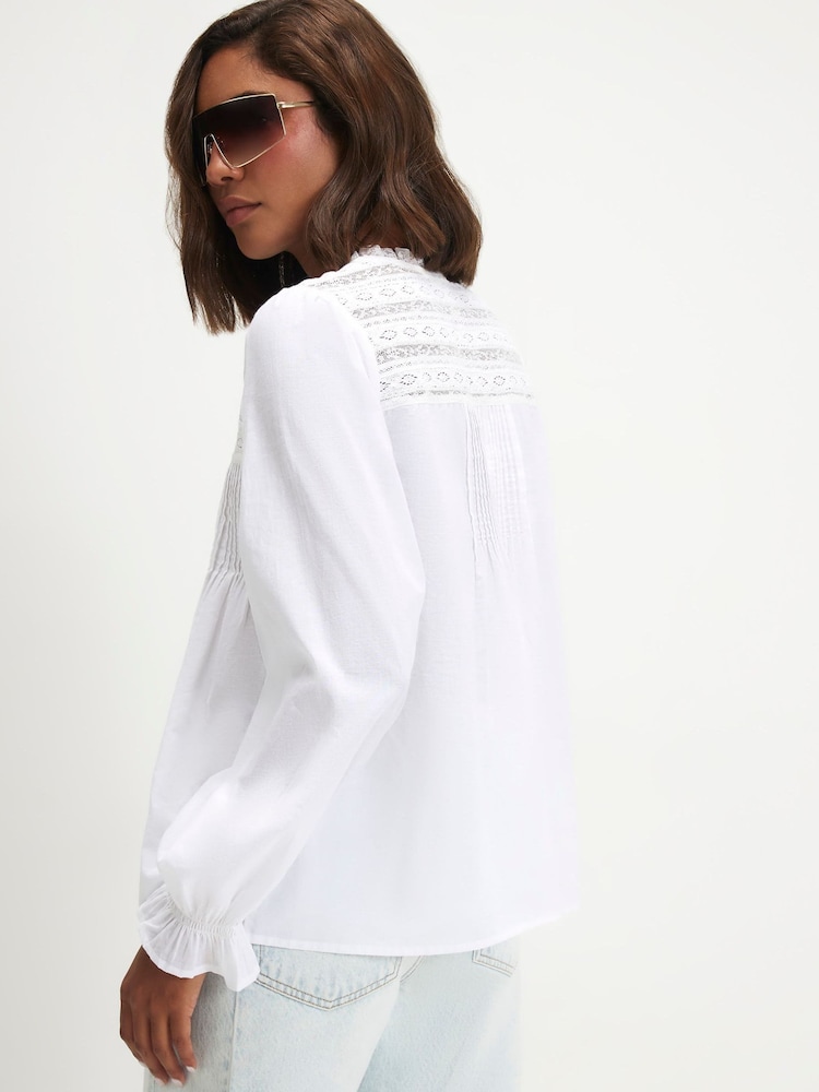 River Island mežģīņu jūga sieviešu blūze - Attēls 2 no 4
