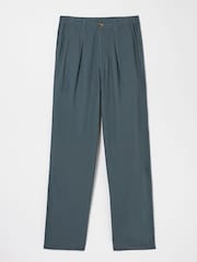 FatFace Pendeen Blue Linen Blend Trousers - Image 5 of 5